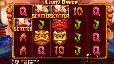 5 Lions Dance uk slot game