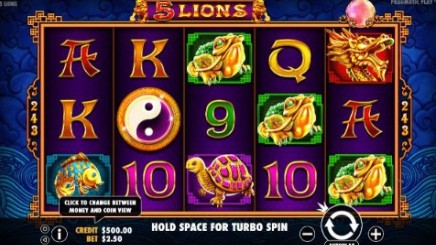 5 lions uk slot game