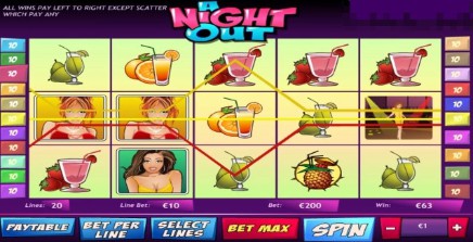 A Night Out uk slot game