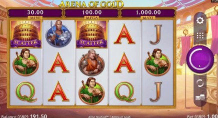 Arena of Gold uk slot game