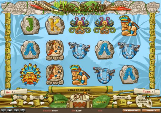 Aztec Secrets uk slot game