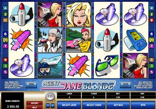 Agent Jane Blonde uk slot game