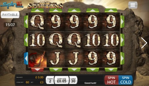 Age of Spartans Spin16 uk slot game