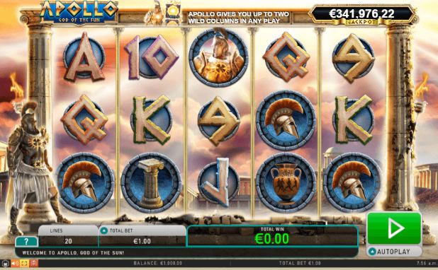 Apollo God of The Sun uk slot game