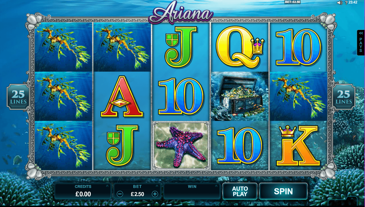 Ariana uk slot game