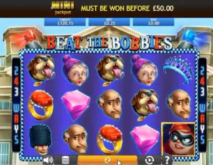 Beat the Bobbies Jackpot uk slot game