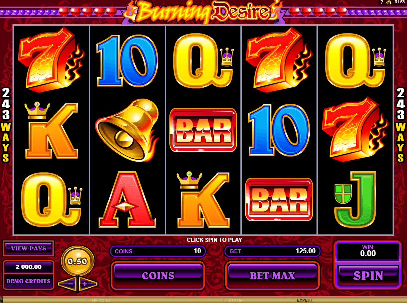 Burning Desire uk slot game