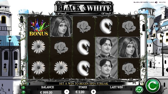 Black and White uk slot game