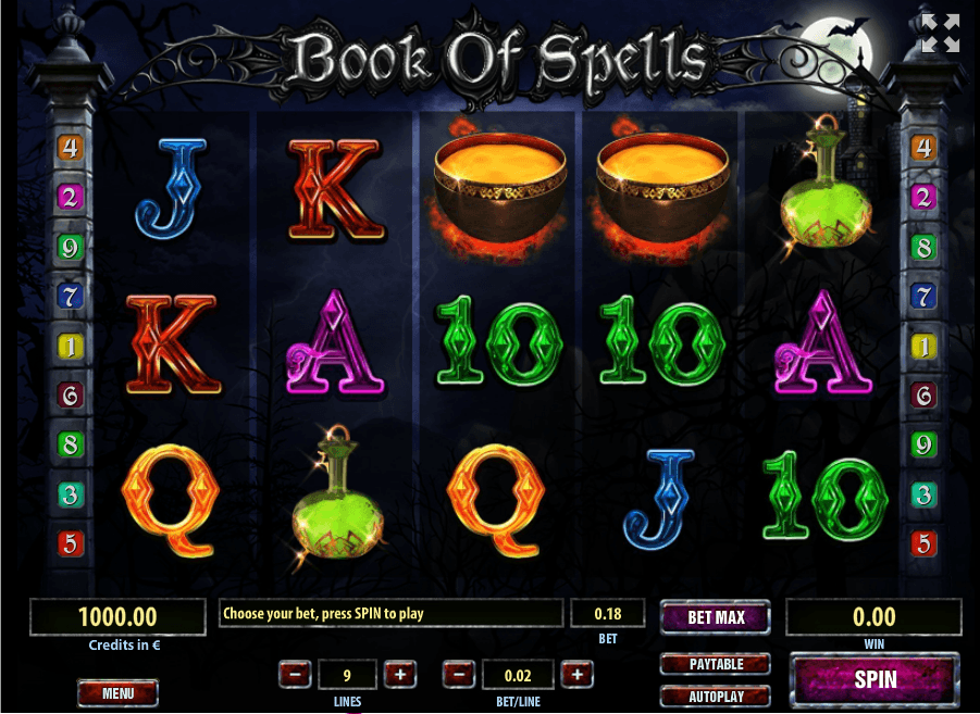 Book of Spells uk slot game