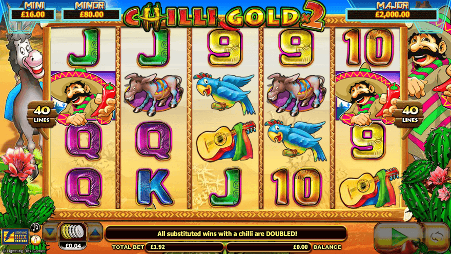 Chilli Gold 2 uk slot game