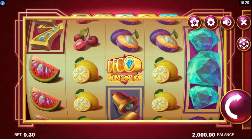 Deco Diamonds uk slot game