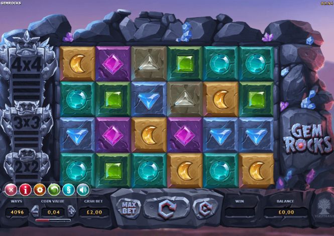 Gem Rocks uk slot game