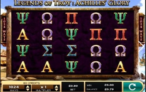 Legends of Troy Achilles’ Glory Slot