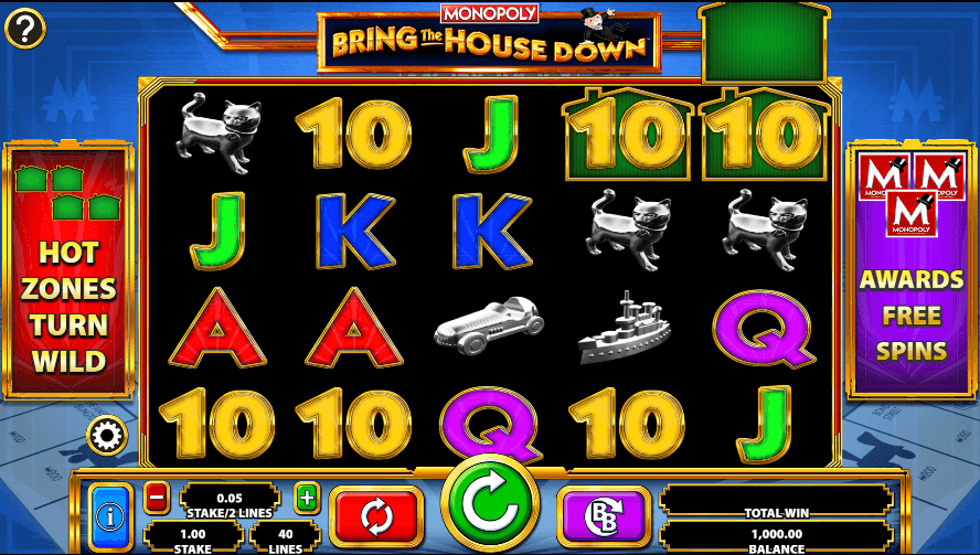 MONOPOLY Bring the House Down uk slot game