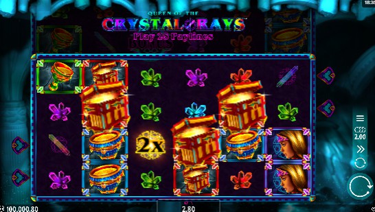 Queen of the Crystal Rays uk slot game
