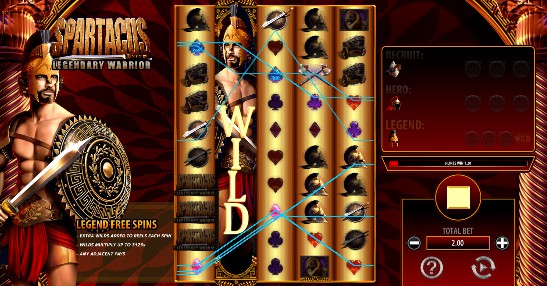 Spartacus Legendary Warrior uk slot game