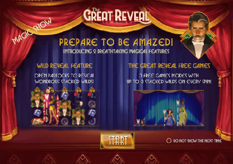 The Great Reveal Slot Paytable