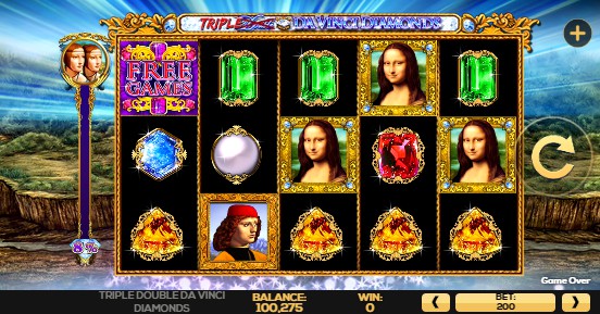 Triple Double Da Vinci Diamonds uk slot game