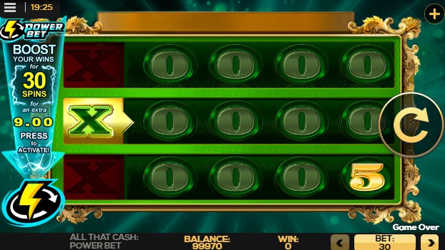 All That Cash Power Bet uk slot game