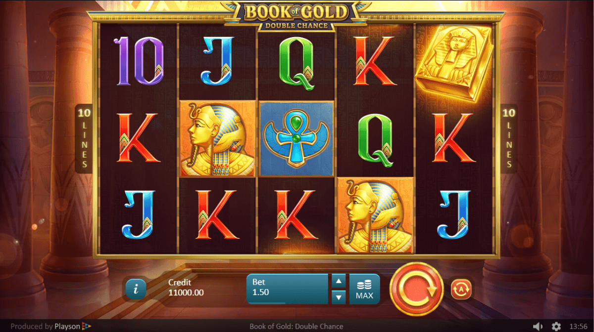 Book Of Gold Double Chance Bonus Feature (BIG WIN)