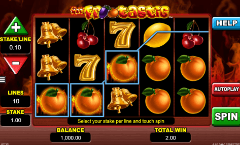 Hot Frootastic uk slot game