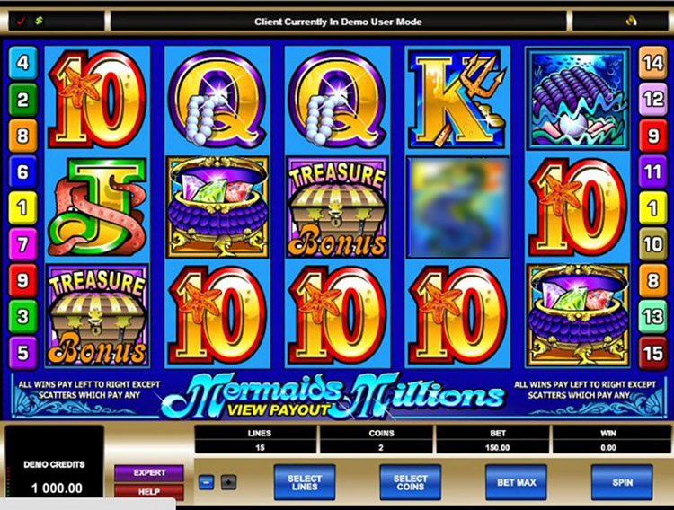 Mermaids Millions Slot Games