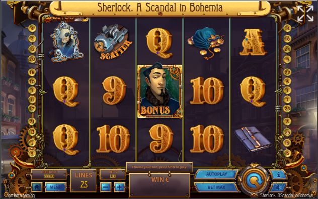 Sherlock: A Scandal in Bohemia uk slot game
