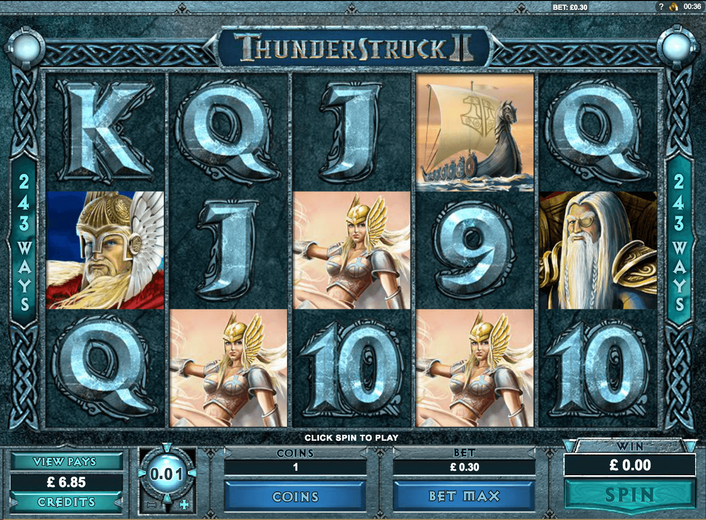 Thunderstruck II uk slot game