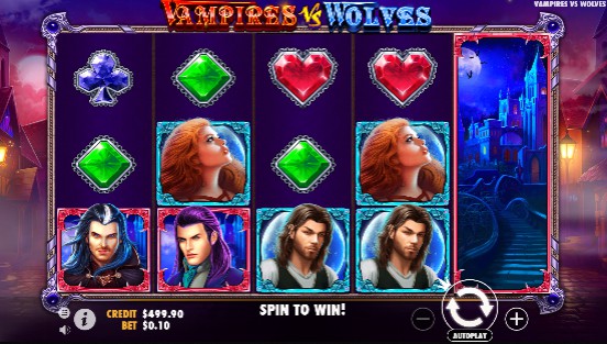 Vampires vs Wolves uk slot game